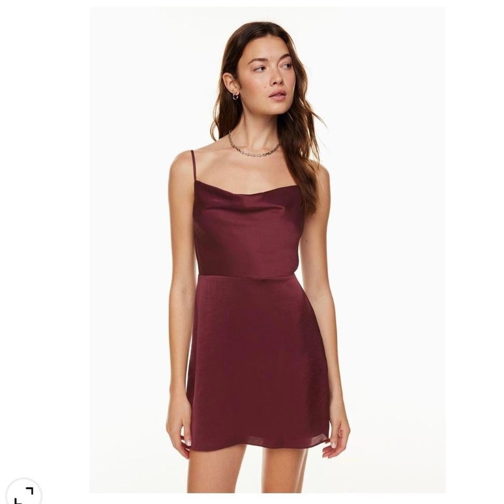 Sunday Best @ Aritzia Burgundy mini dress small